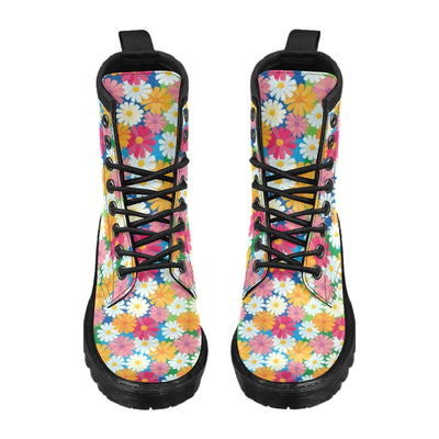 Daisy Pattern Print Design DS05 Women's Boots