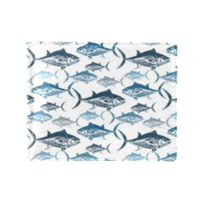 Tuna Fish Print Design LKS303 Men's ID Card Wallet