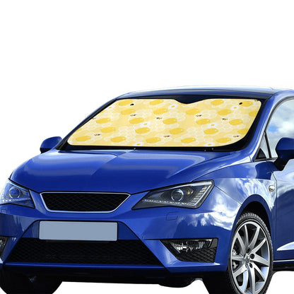 Honey Bee Honeycomb Print Design LKS3010 Car front Windshield Sun Shade