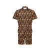 Eye of Horus in Flame Print Men's Romper