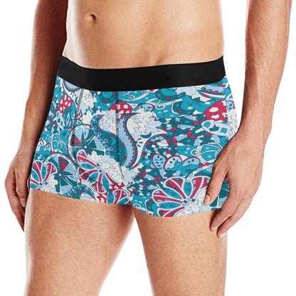 Funky Retro Pattern Print Design A05 Men's Boxer Briefs