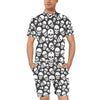 Skull Print Design LKS301 Men's Romper