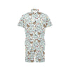 Nurse Bear Pattern Print Design A01 Men's Romper