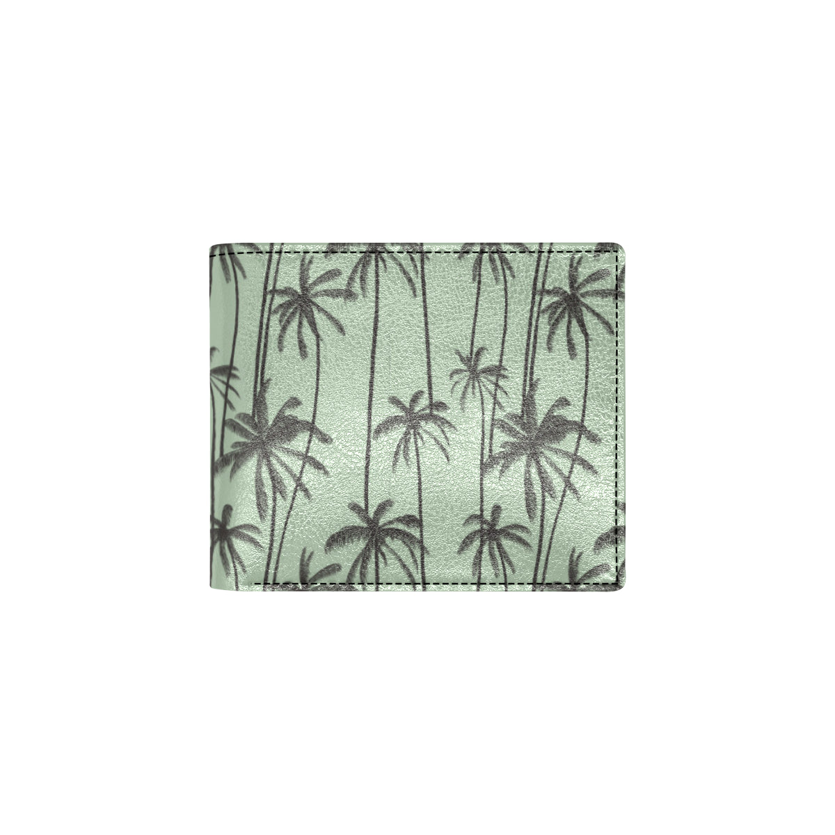 Palm Tree Pattern Print Design A04 Men's ID Card Wallet