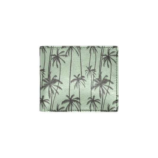 Palm Tree Pattern Print Design A04 Men's ID Card Wallet
