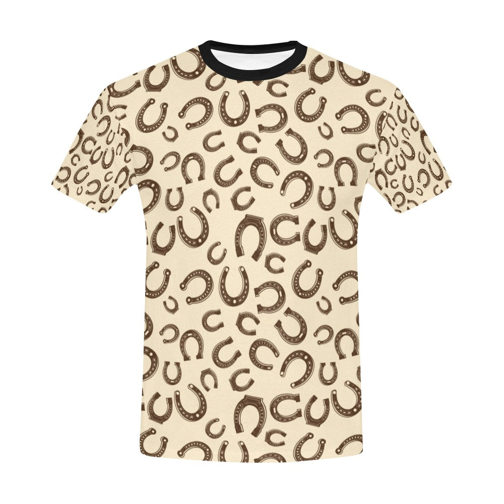 Horseshoe Print Design LKS302 Men's All Over Print T-shirt