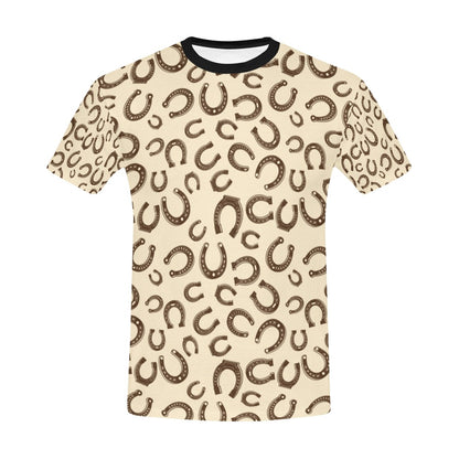 Horseshoe Print Design LKS302 Men's All Over Print T-shirt