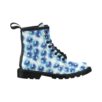 Tie Dye Blue Print Design LKS305 Women's Boots
