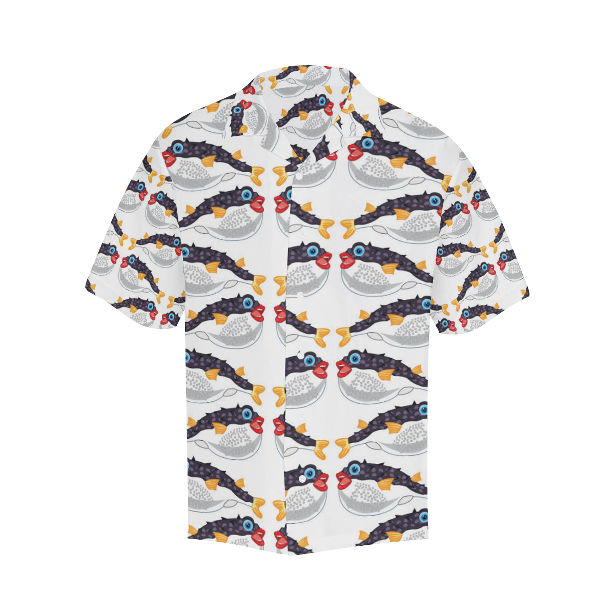 Fugu Pattern Print Design 03 Men's Hawaiian Shirt