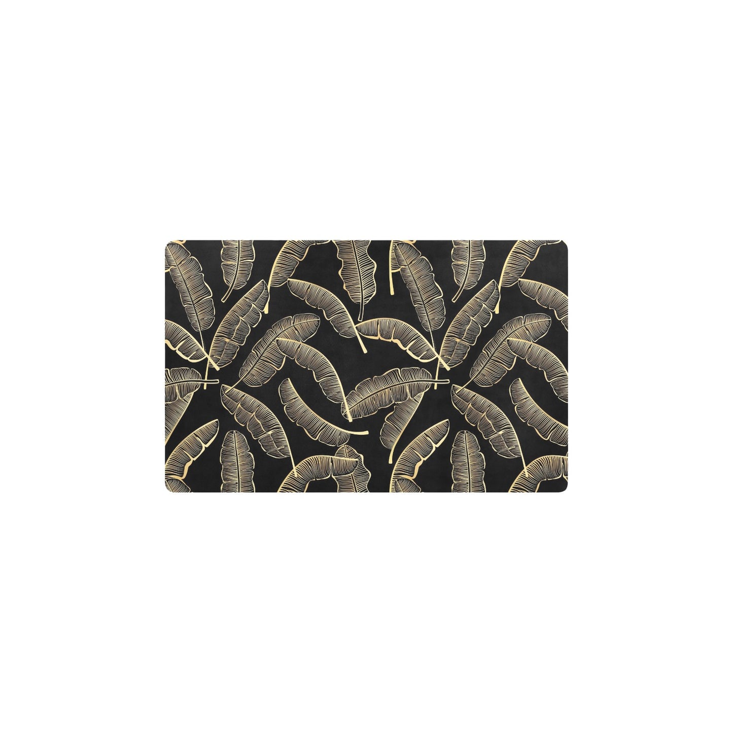 Banana Leaf Pattern Print Design BL07 Kitchen Mat