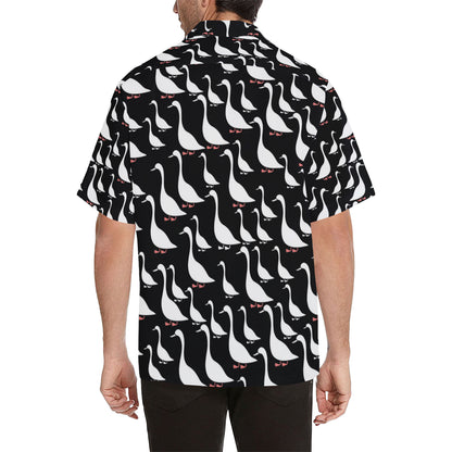 Goose Pattern Print Design 01 Men's Hawaiian Shirt