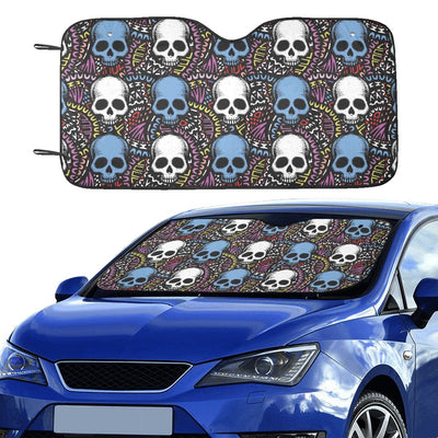 Skull Print Design LKS305 Car front Windshield Sun Shade