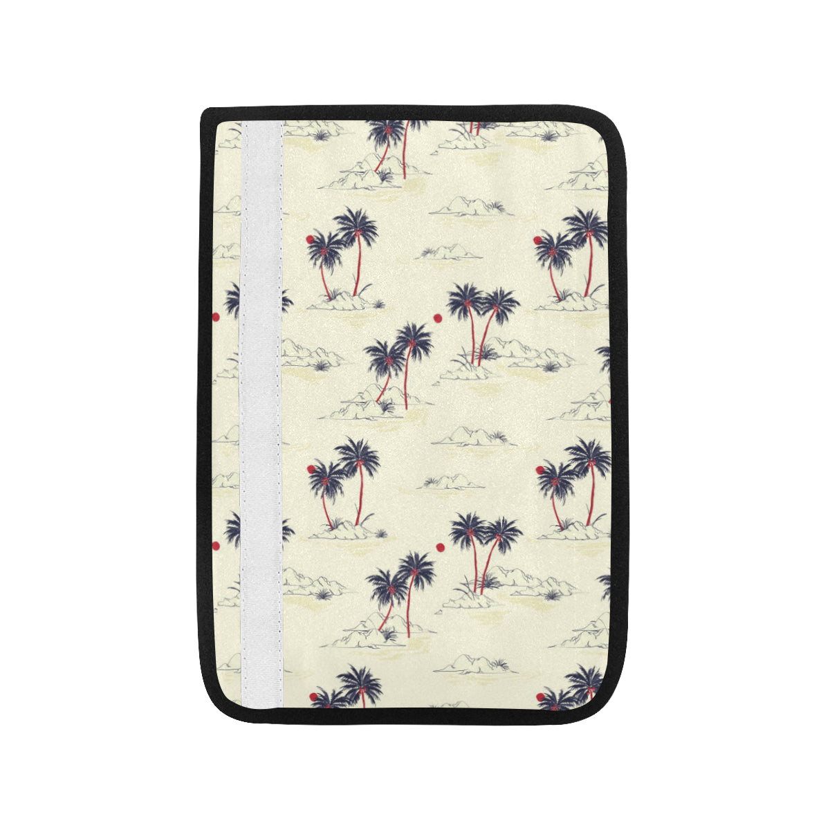 Palm Tree Pattern Print Design PT08 Car Seat Belt Cover