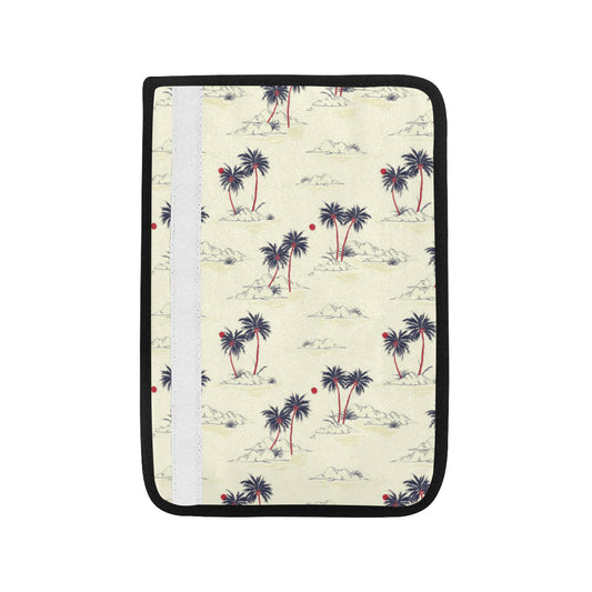 Palm Tree Pattern Print Design PT08 Car Seat Belt Cover