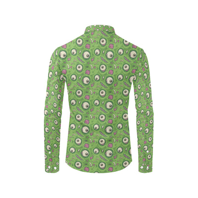 Zombie Eyes Design Pattern Print Men's Long Sleeve Shirt