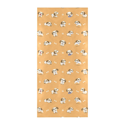 Shih Tzu Print Design LKS304 Beach Towel 32" x 71"