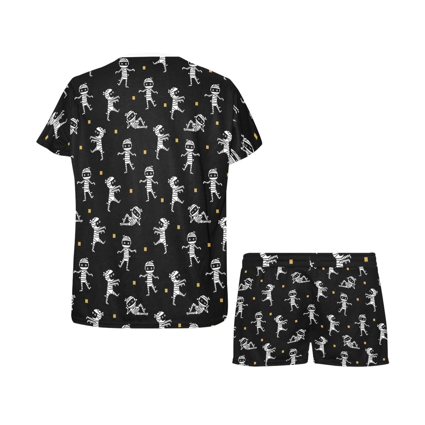 Mummy Cute Print Design LKS301 Women's Short Pajama Set