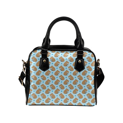 Capybara Pattern Print Design 01 Shoulder Handbag
