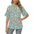 Fox Forest Print Pattern Women's Hawaiian Shirt