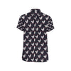 Chicken Pattern Print Design 03 Men's Short Sleeve Button Up Shirt