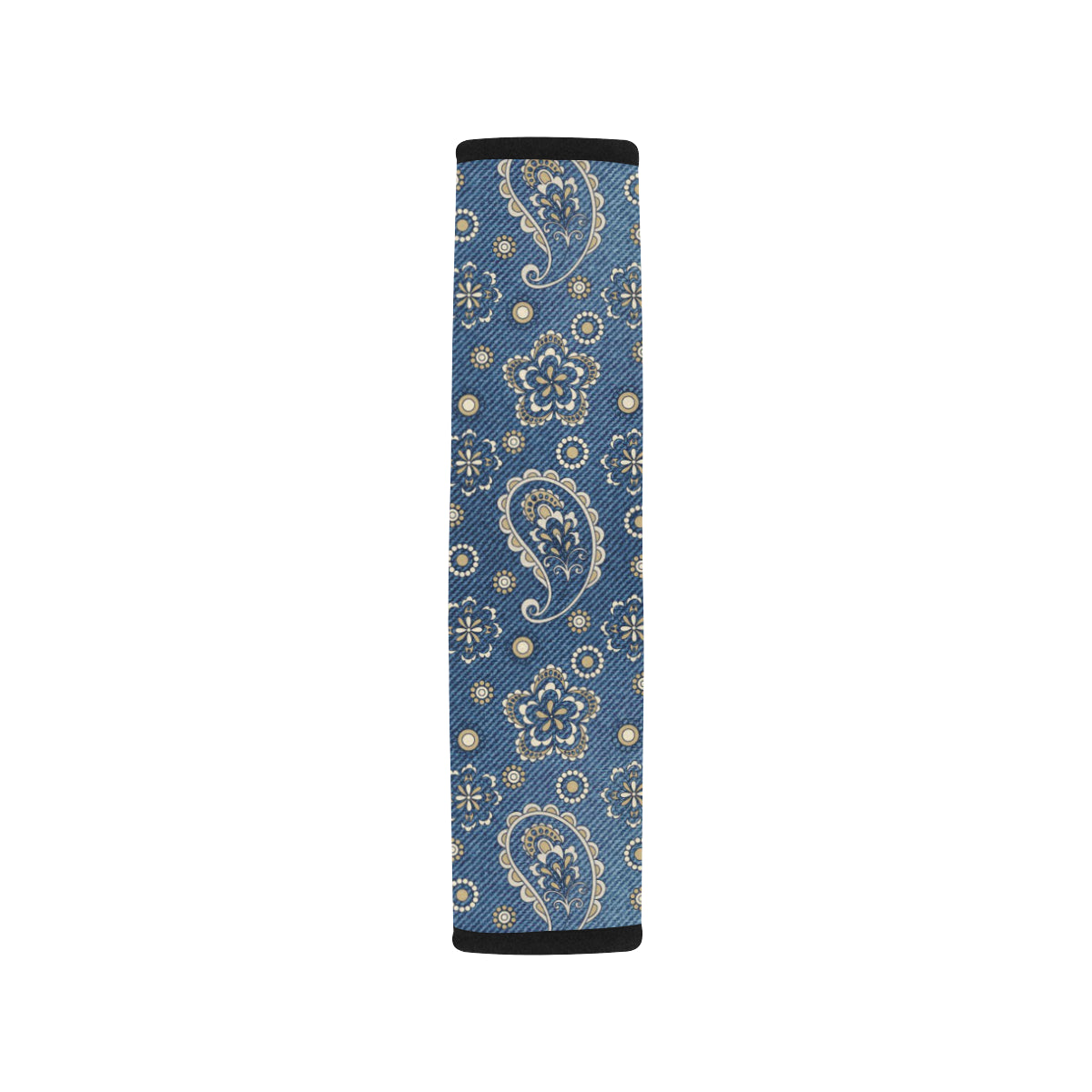Jean Paisley Pattern Print Design 01 Car Seat Belt Cover