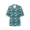 Shark Style Print Women's Hawaiian Shirt