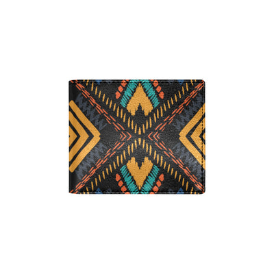 Kente Pattern Print Design 05 Men's ID Card Wallet