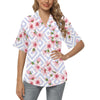 Cherry Blossom Pattern Print Design CB07 Women's Hawaiian Shirt