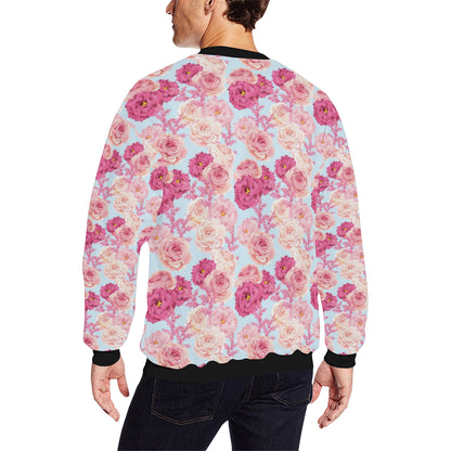 Lisianthus Pattern Print Design LT05 Men Long Sleeve Sweatshirt
