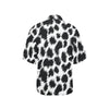 Cheetah Black Print Pattern Women's Hawaiian Shirt