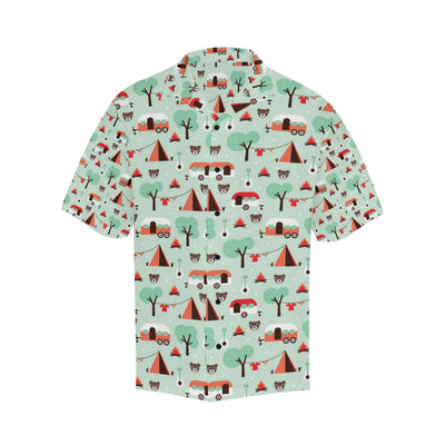 Camper Tent Pattern Print Design 01 Men's Hawaiian Shirt