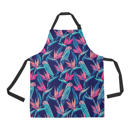 Tropical Flower Pattern Print Design TF024 Apron with Pocket