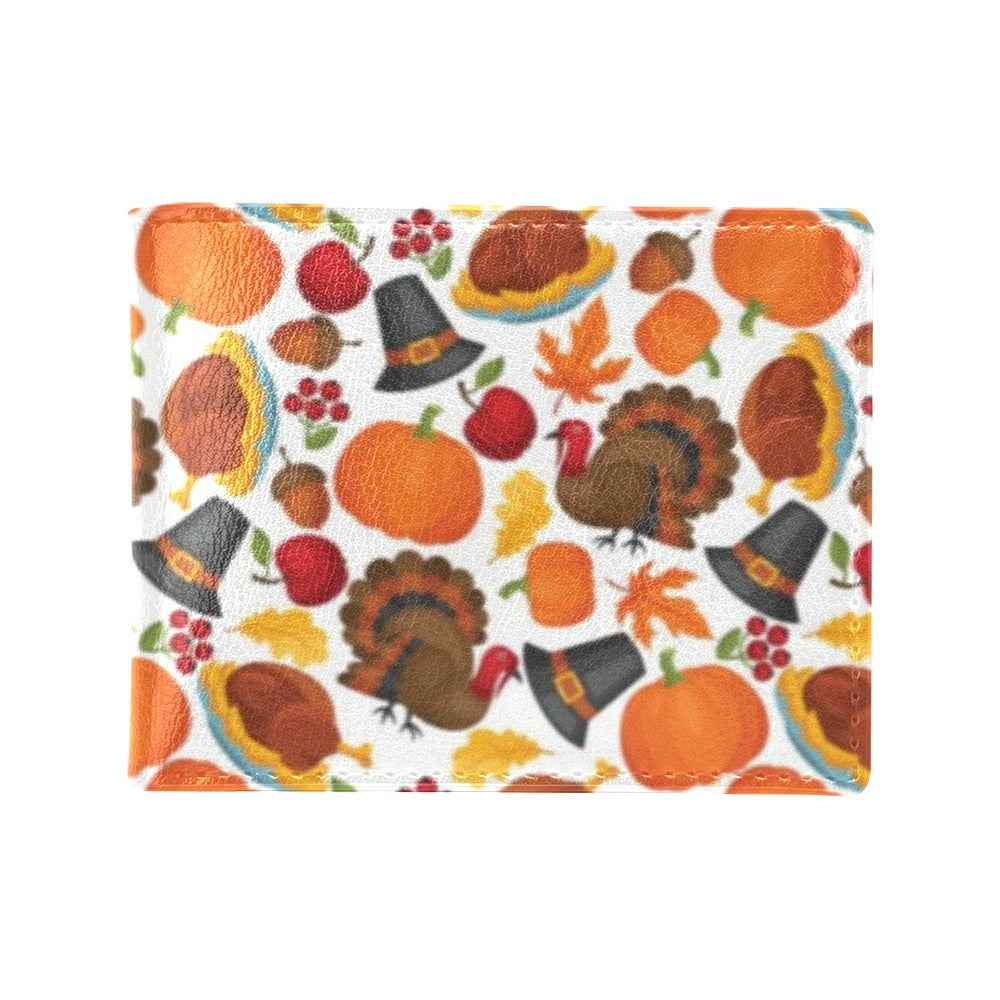Thanksgiving Print Design LKS304 Men's ID Card Wallet