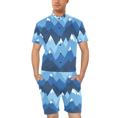 Mountain Pattern Print Design 04 Men's Romper