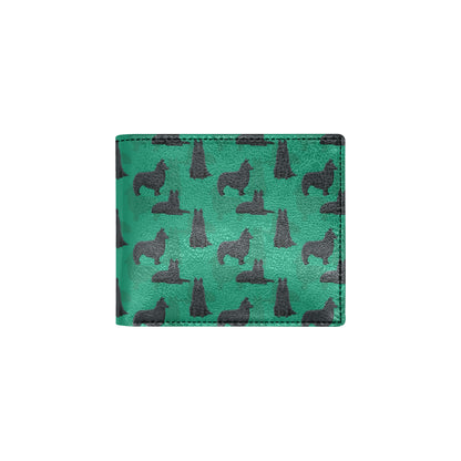Belgian Sheepdog Pattern Print Design 01 Men's ID Card Wallet