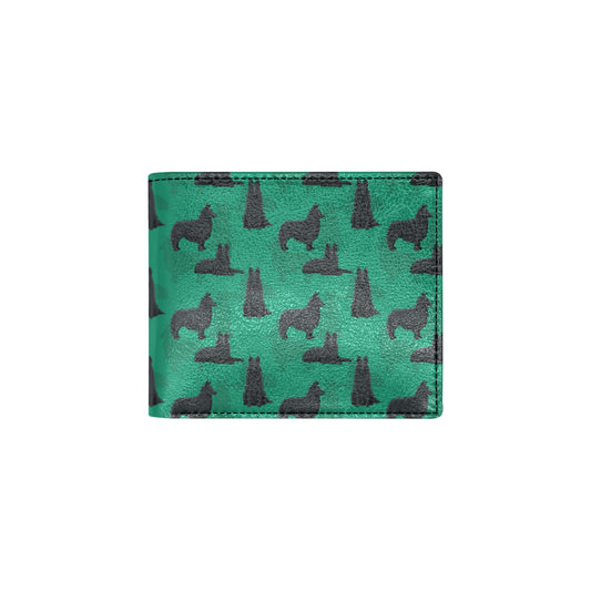Belgian Sheepdog Pattern Print Design 01 Men's ID Card Wallet
