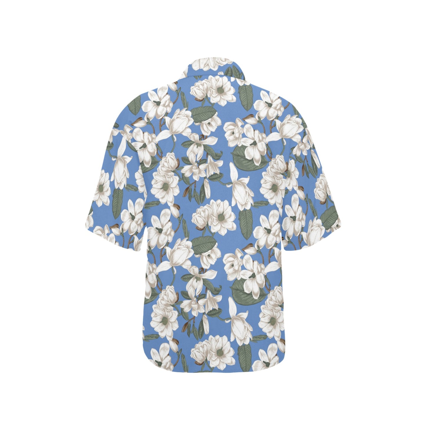Magnolia Pattern Print Design 01 Women's Hawaiian Shirt