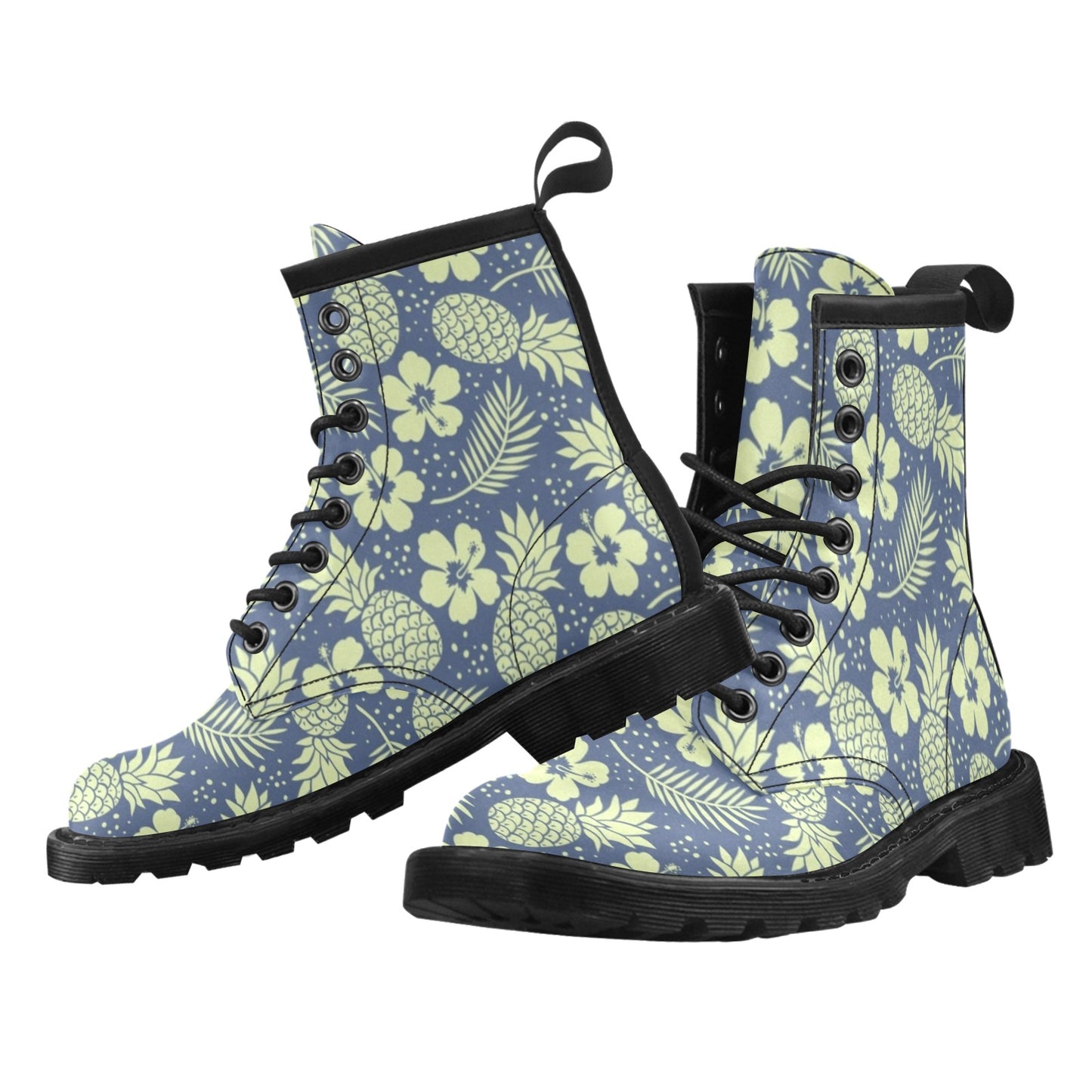 Pineapple Pattern Print Design PP07 Women's Boots