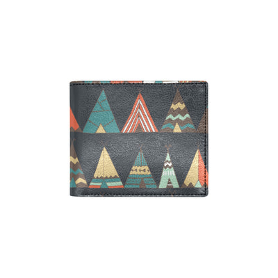 Tribal native american tent Aztec Men's ID Card Wallet