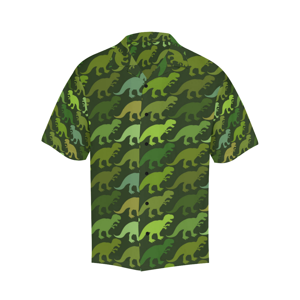 T Rex Pattern Print Design A03 Men's Hawaiian Shirt