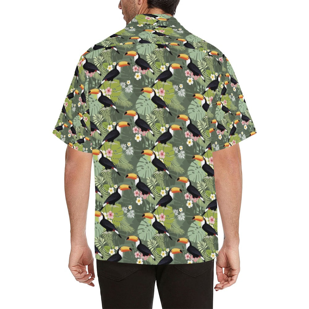Toucan Print Design LKS304 Men's Hawaiian Shirt
