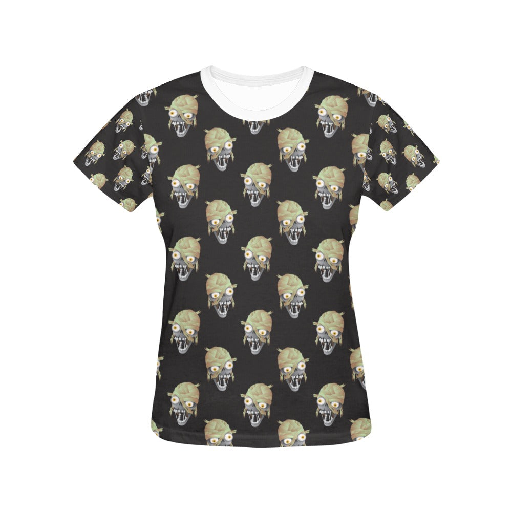 Mummy Print Design LKS304 Women's  T-shirt