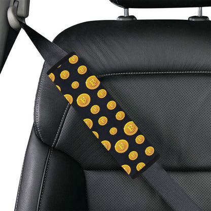 Bitcoin Pattern Print Design DO04 Car Seat Belt Cover
