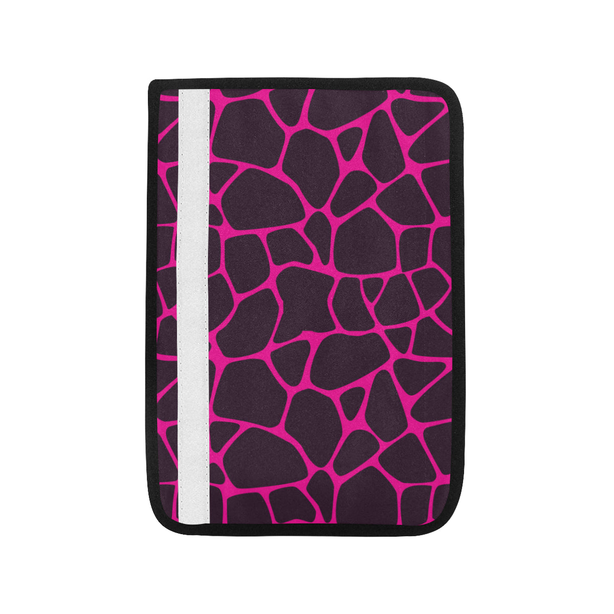 Giraffe Pink Background Texture Print Car Seat Belt Cover