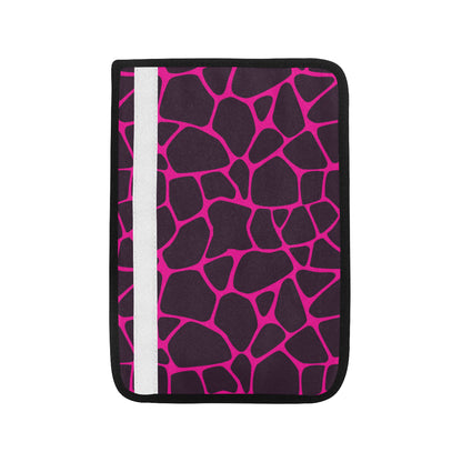 Giraffe Pink Background Texture Print Car Seat Belt Cover