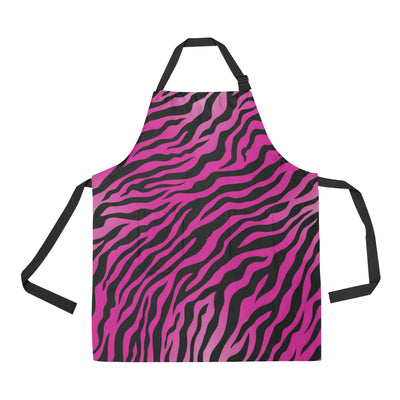 Pink Zebra Apron with Pocket