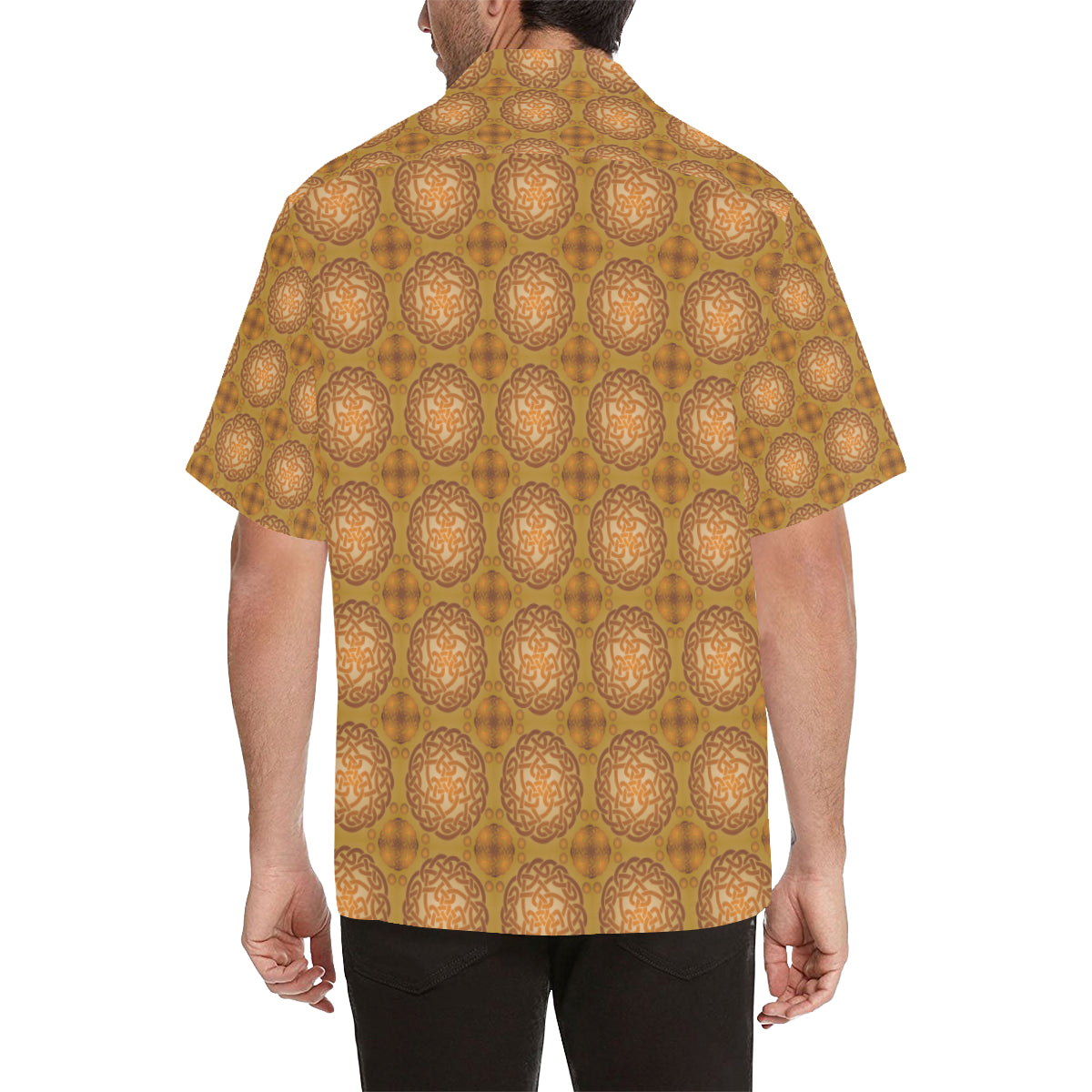 Celtic Pattern Print Design 01 Men's Hawaiian Shirt