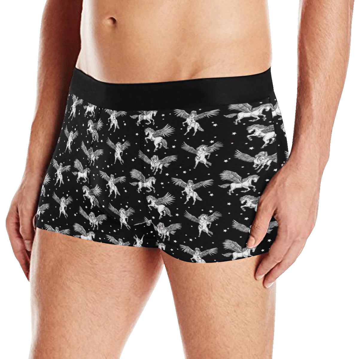 Pegasus Pattern Print Design 01 Men's Boxer Briefs