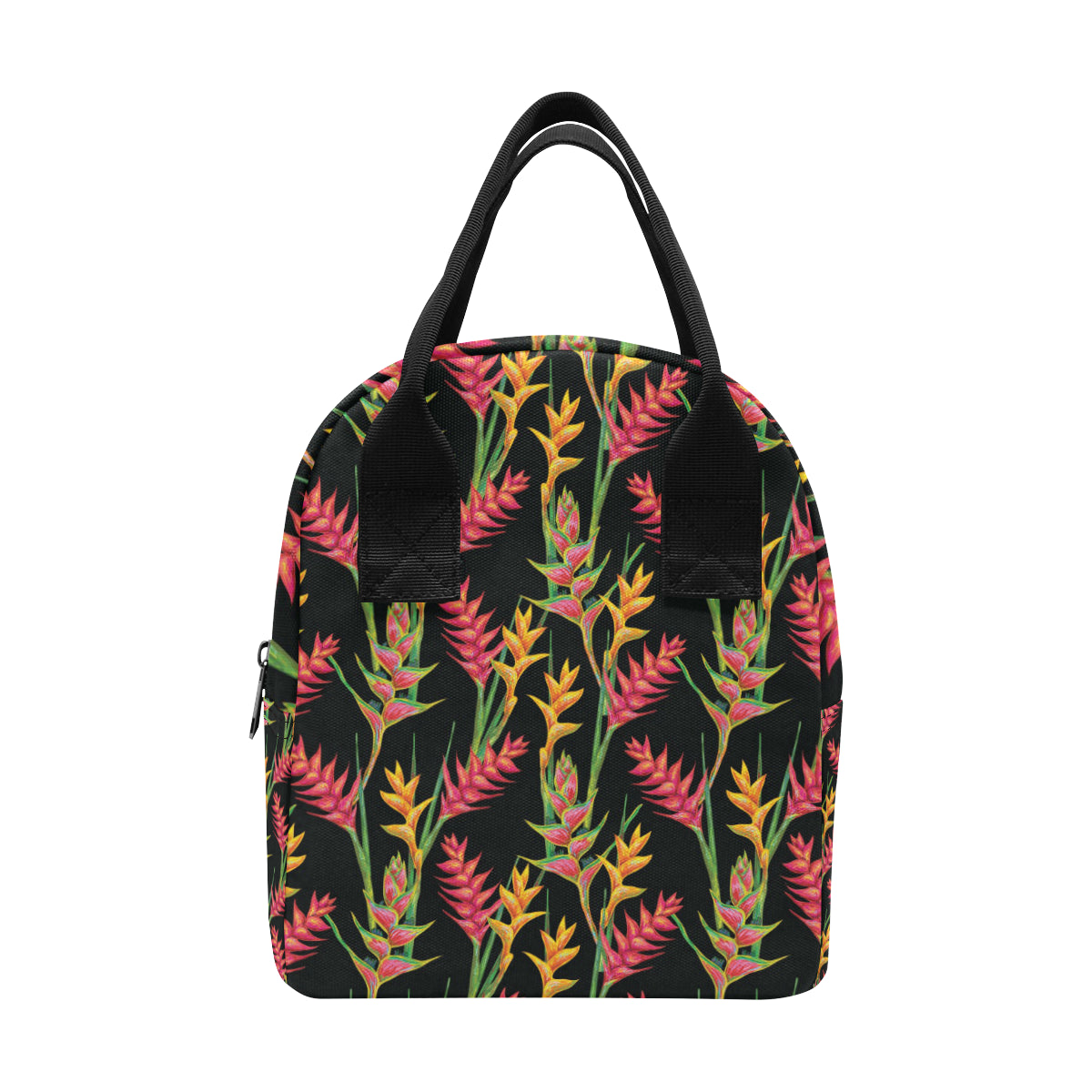 Heliconia Pattern Print Design HL01 Insulated Lunch Bag
