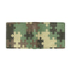 Puzzle Camo Pattern Print Design A03 Men's ID Card Wallet